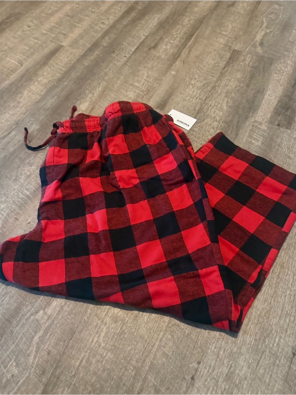 SONOMA Red & Black Buffalo Plaid Flannel Pajama Pants 4XB
